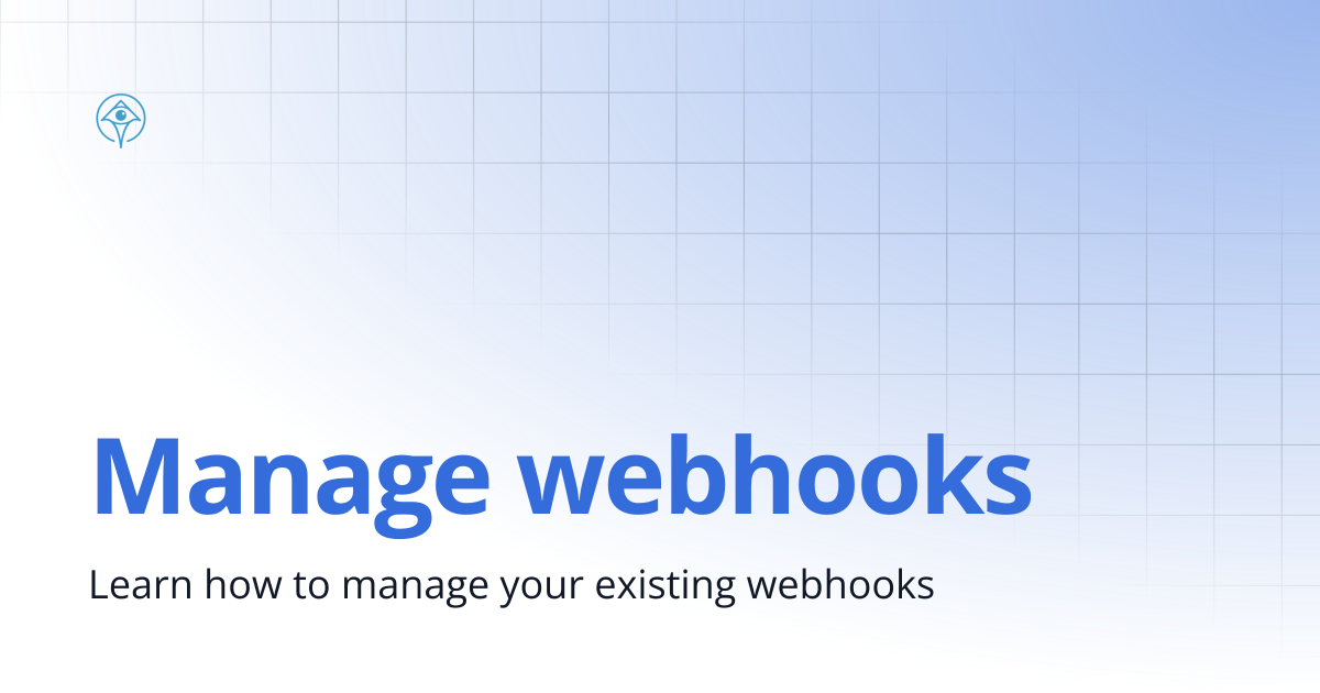Manage webhooks | Documentation and Guides | Apono