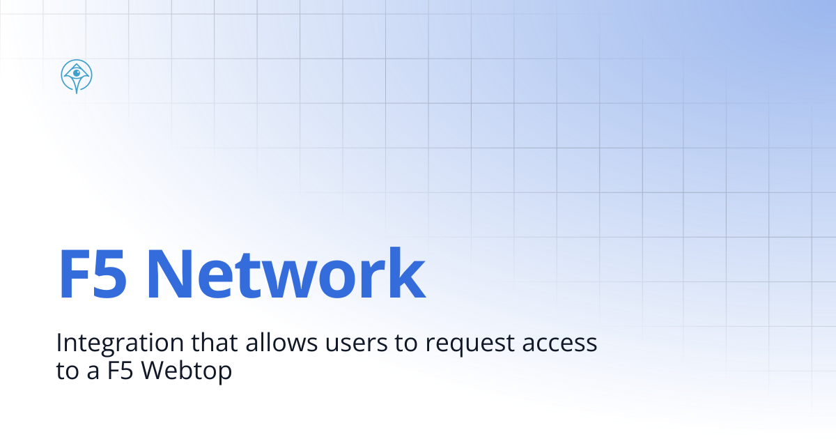 F5 Network | Metadata for Integration Config | Apono